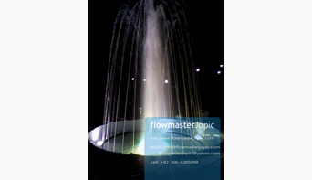 outdoor fountain Pakistan, flowmasterjopic